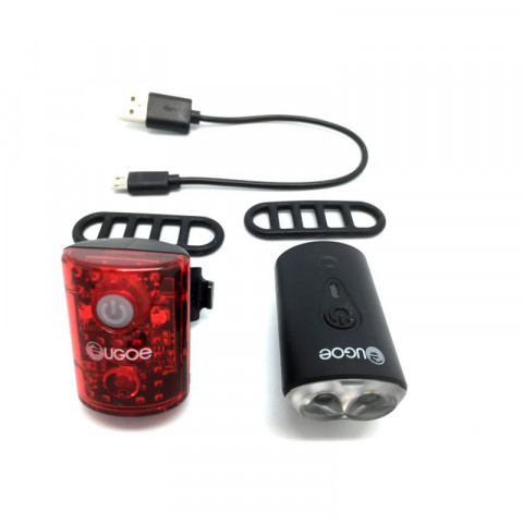 Pack lampe avant 100 lumens + arriere 15 lumens