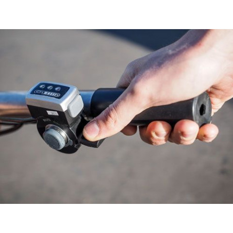 Mixed thumb trigger accelerator with gauge for ebike