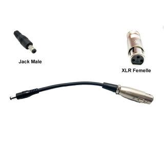 Adaptateur pour prise de charge XLR femelle Jack mâle
