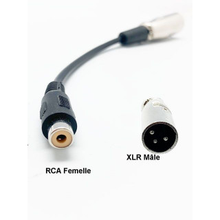 Charging adapter XLR male vers Jack female