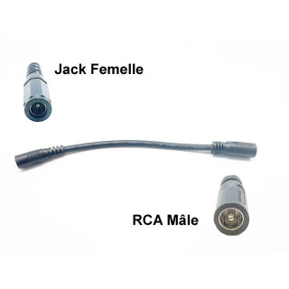 Adaptateur pour prise de charge  RCA mâle - Jack femelle