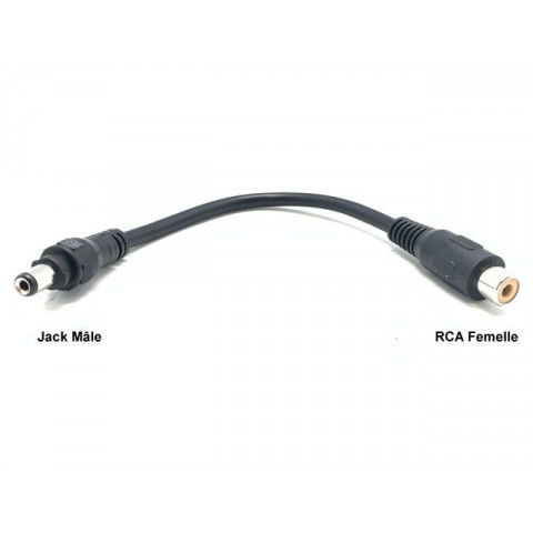 Adaptateur pour prise de charge RCA femelle - Jack male