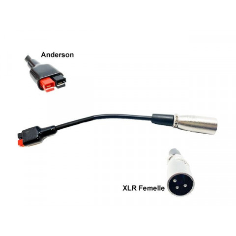 Adaptateur de charge Anderson vers XLR Mâle