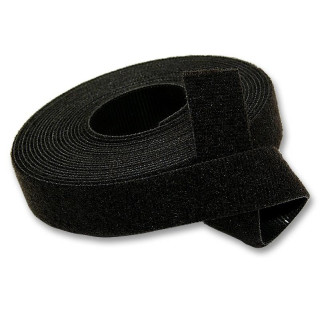 Bande velcros double face noir