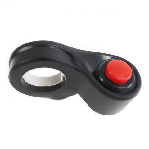 Bouton poussoir rond vert