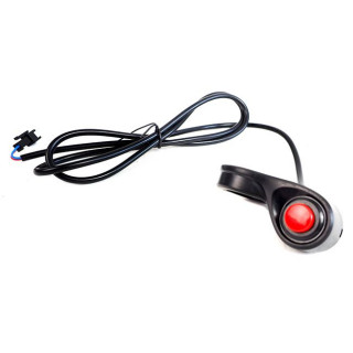 Bouton poussoir rond rouge