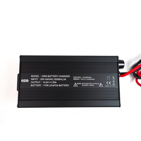 Chargeur 25A pour batterie LiFePO4 LFP 12V