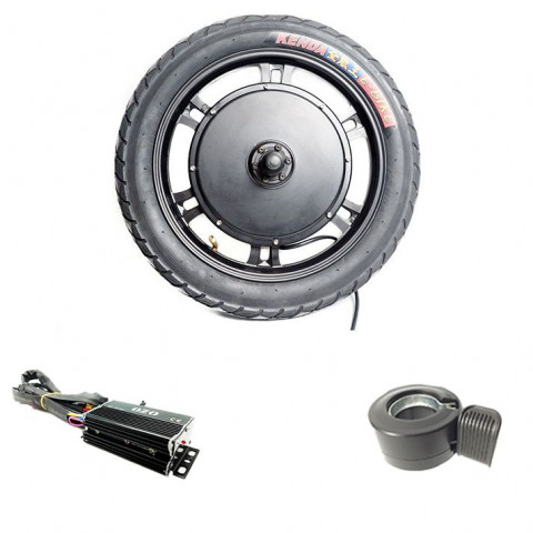 Kit moteur roue électrique 16 pouces trottinette et drift trike 1000W - 1500W sans batterie