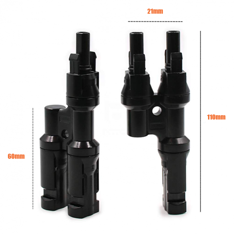 Paire de connecteurs MC4 pour panneaux solaires