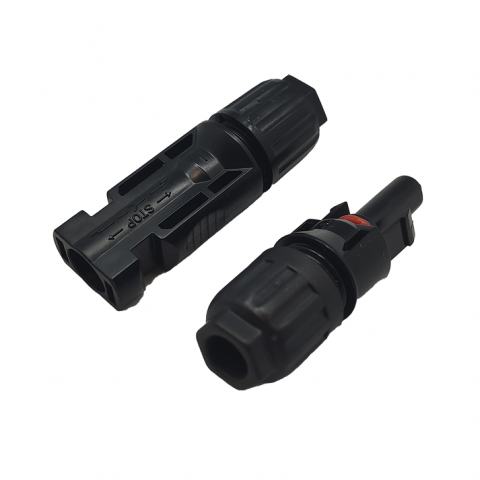 Pair of MC4 connectors for solar panels