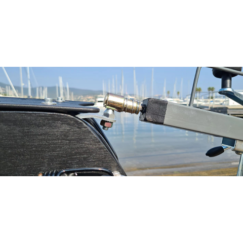 Trailer hitch/universal coupling complete (2 parts)