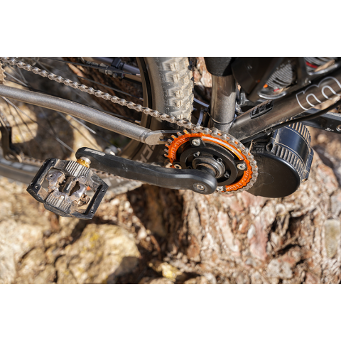 Manivelles HAIBIKE renforcées 175 mm pour moteur pédalier Bafang