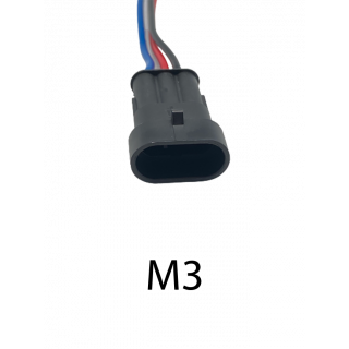 C3 - Connecteur étanche 3 voies mâle