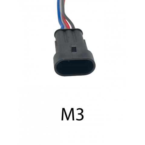 C3 - Connecteur étanche 3 voies mâle