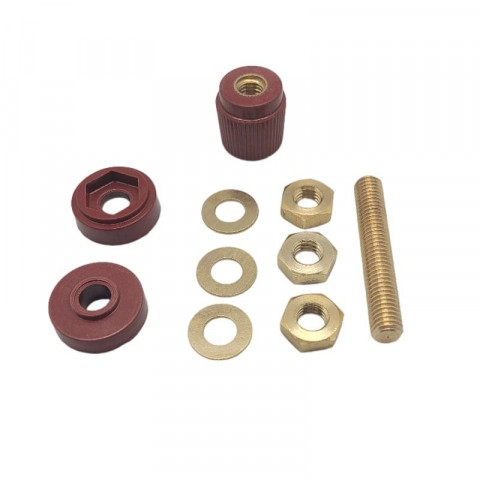 M8 copper binding post red and black