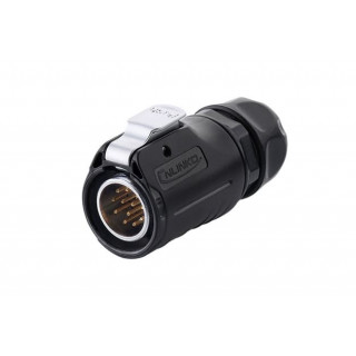 Connecteur étanche 12 voies mâle + femelle 4 vis