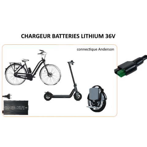 Chargeur batterie LIMN, LiPO 48V 10A