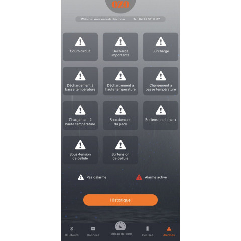 Application OZO Batteries