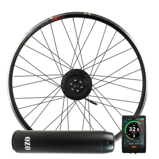Kit Route 250W roue arrière 700c avec batterie gourde  36V