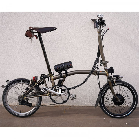 250W Brompton kit 36V gourd battery