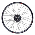 Rayonnage du moteur en rayons inox renforcés sur une jante double paroi adaptée à votre vélo 20'' 24'' 26'' 27,5'' 28'' 29''