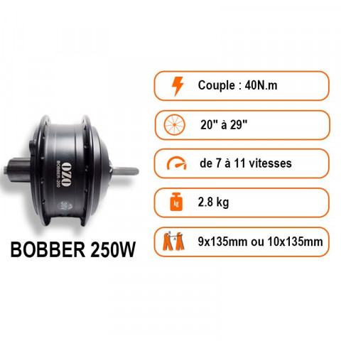 Touring 250W kit with frame battery 36V 250Wh to 700Wh