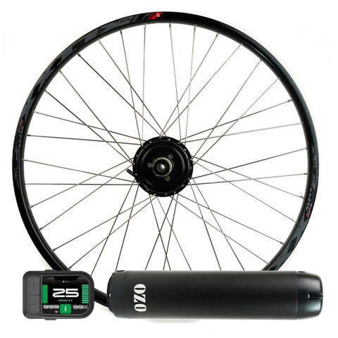 Kit Hornet pour axe traversant 250W roue arrière avec batterie carénée 36V 250Wh à 700Wh