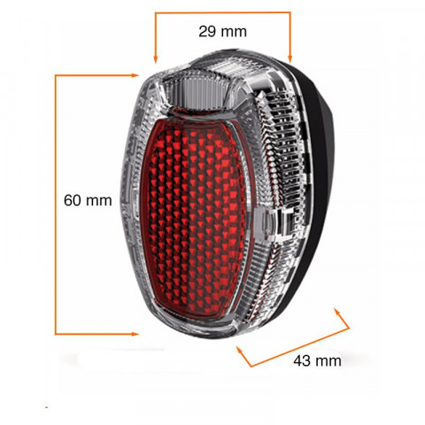 Feu arrière pour garde boue WD242