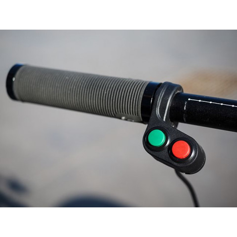 Interrupteur double pour vélo électrique (1 interrupteur 2 positions + 1 bouton poussoir)