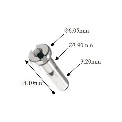 Ecrou pour rayons 13G inox