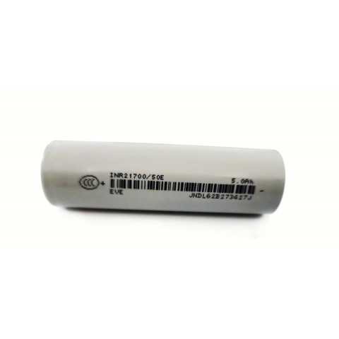 Cellule Lithium haute performance EVE 21700 50E 5000mAh