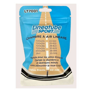 Chambre à air linéaire route 700x23-30C – Presta 60 mm