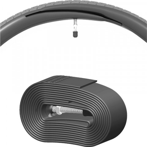 Chambre à air linéaire route 700x23-30C – Presta 60 mm